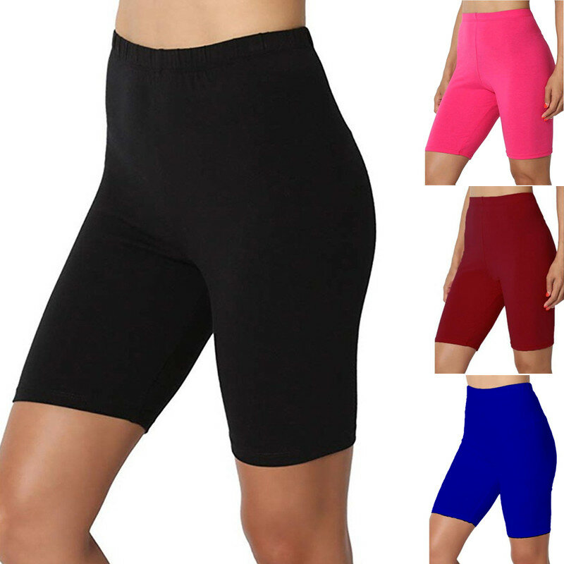 Outdoor Exercise Biker Shorts Women Summer Cycling Shorts Stretch Basic Short Hot Sports Shorts Soft Wear Shorts Women Bottoms