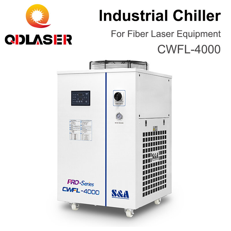 QDLASER CWFL-4000 S & pendingin industri serat Laser 220V/380V 50/60Hz sistem pendingin untuk sumber Laser serat 4kW