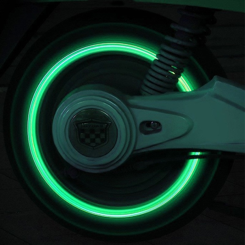 Upgrade blau leuchtende Reifen Ventil kappe Auto Motorrad Fahrrad Reifen Nabe fuoreszente Düse glühende Kappen staub dichte Schutz abdeckung