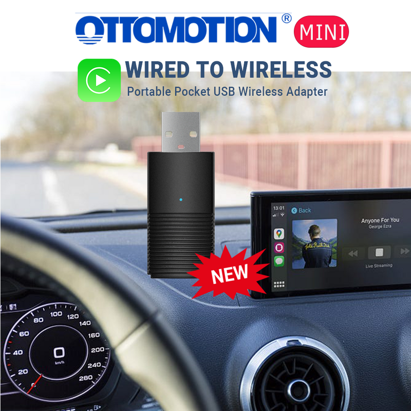 Ottomotion MINI Wireless Apple CarPlay Adapter USB Stick Car Accessories for Hyundai VW Mazda Toyota Kia Ford Chery for iPhone