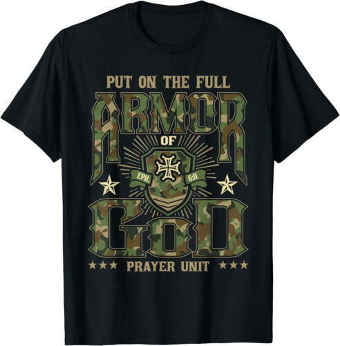 Armadura completa de Deus para Christian Religiosa Bíblia T-Shirt, colocar, Bíblia T-Shirt