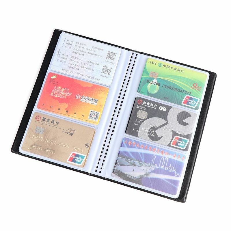 New Credit Card Container Book Case Cards Album Card Holder Books Leather