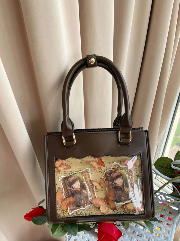 Популярная модная сумка Ita через плечо для женщин, милая прозрачная Осенняя сумка на ремне в клетку с бриллиантами