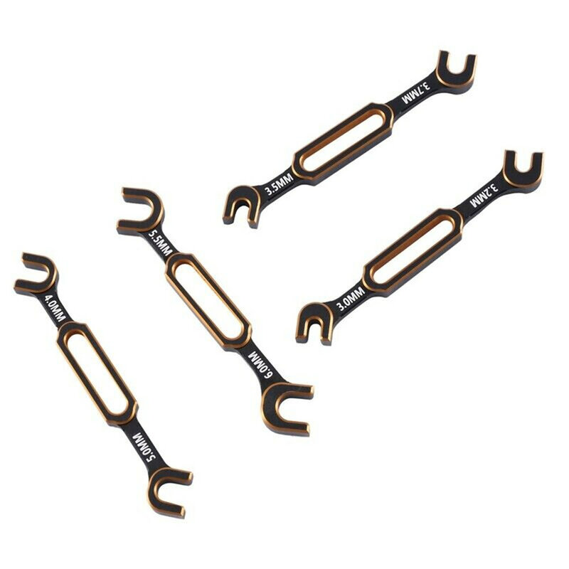 4Pcs/Set Wrench 3/3.2/3.5/3.7/4/5/5.5/6mm Turnbuckle Nut Ball End Joint Remover Universal Tool For RC Car Accessory Repair Tools