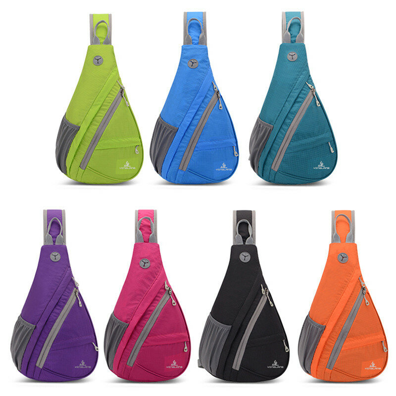 Borsa pettorale per sport all'aria aperta borsa da alpinismo Unisex a forma di goccia d'acqua borsa a tracolla impermeabile di grande qualità