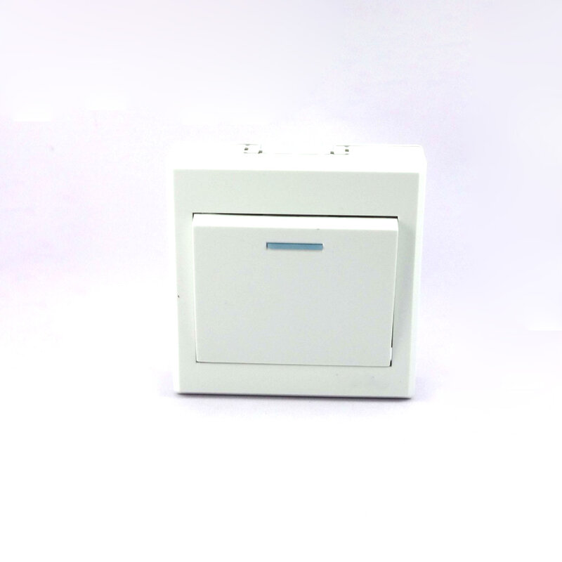 Белый настенный выключатель для домашнего использования 86, один открытый двойной контроль, оптовая продажа