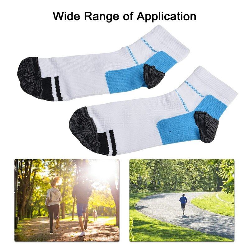 Unisex respirável pé compressão meias, meias esportivas, reduzir o inchaço, alivia pés acchy moldar, fitness, curto