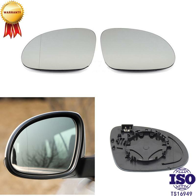 Car Replacement White Left Right Heated Wing Rear Mirror Glass for VW 2017 2018 Tiguan Sharan Skoda Yeti 5N0 857 521 5N0 857 522