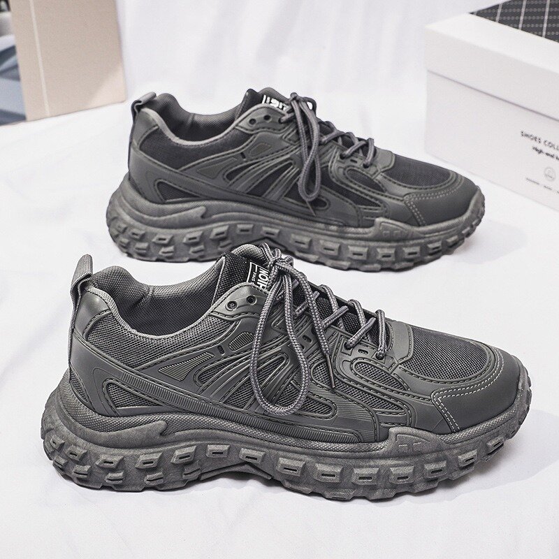 Chunky Sneakers 2024 Quality Fashion Casual Shoes Non-slip Breathable Platform Shoes for Men Outdoors Secure Work Shoes Trainers