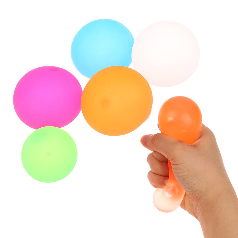 Bolas antiestrés reutilizables para niños y niñas, juguetes adhesivos de rebote lento, suaves y seguros, premios de aula, cesta de Pascua