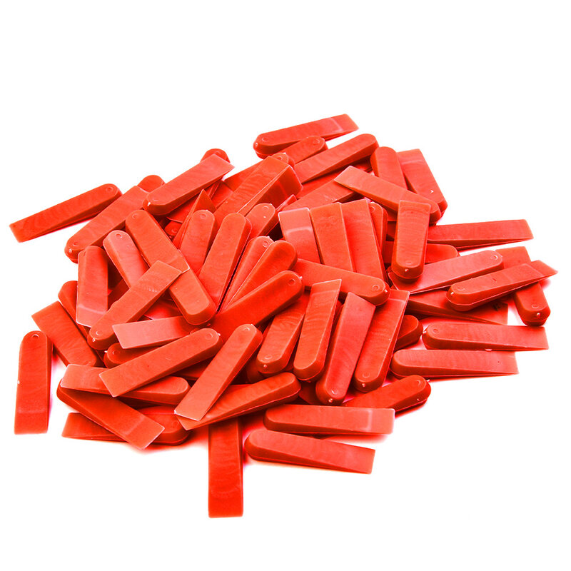 100pcs Tile Spacers PE Red Reusable Positioning Clips Wall Flooring Tiling Tool For Floor And Wall Tile Projects