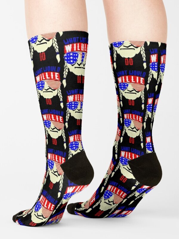 What Would Willie Nelson Socks funny gift cool socks Compression stockings Toe sports socks Socks For Men Women's
