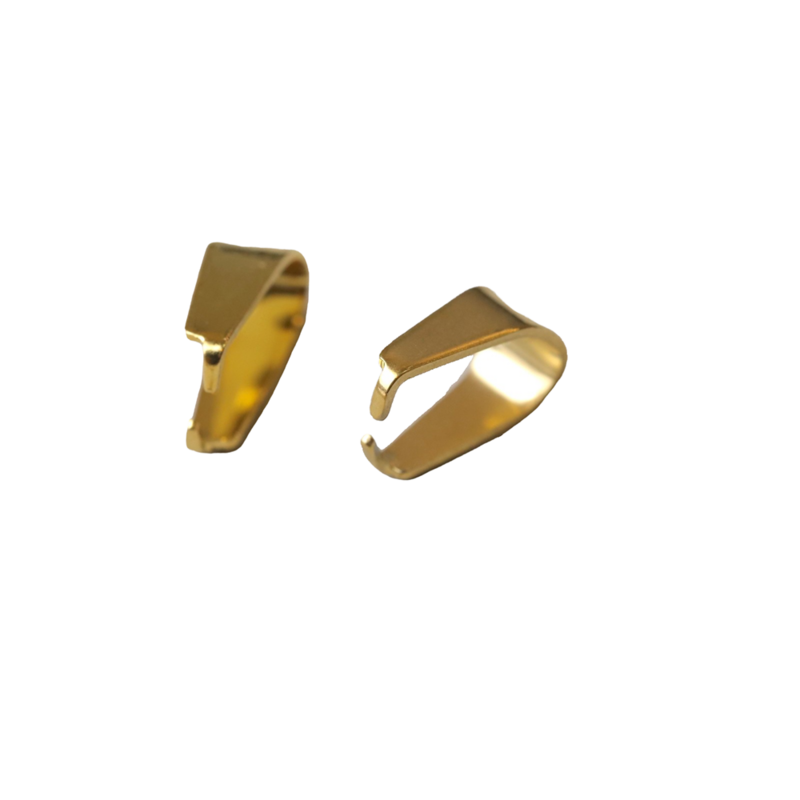 Titanium Steel Plated 18k Gold Pendant with Melon Seed Buckle Pendant Head DIY Pendant Accessory M-045