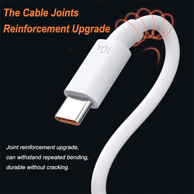USB-кабель типа C, 120 Вт, 10 А, для быстрой зарядки