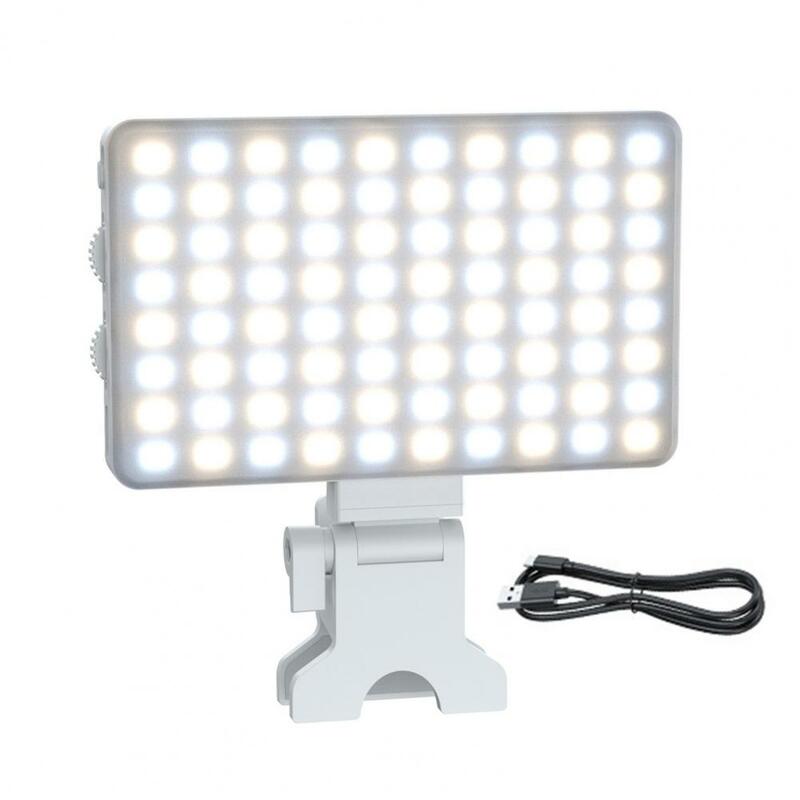 Lâmpada LED Selfie Recarregável com Clipe, Regulável, Super Brilhante, Sem Cintilação, Telefone, Vídeo, Maquiagem