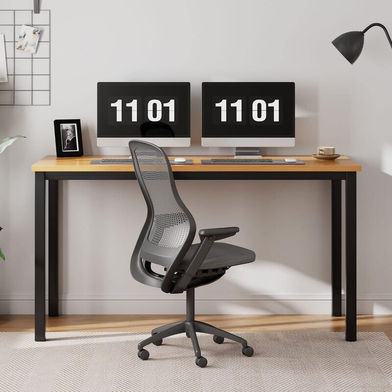 Necesita escritorio grande para computadora de 55 pulgadas, escritorio para Juegos de oficina en casa de estilo Simple moderno, mesa de escritura básica para estudiantes de estudio