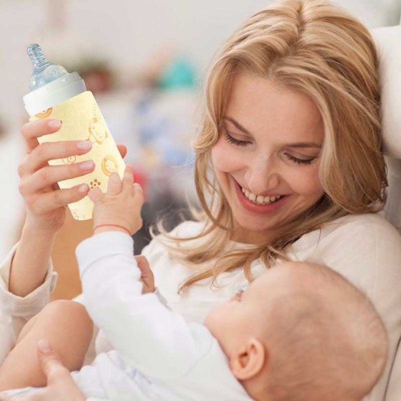 Draagbare Flessenwarmer Usb Draagbare Melkwarmer Isolatiehoes Snelle Verwarmingshuls Reizen Voedingsfles Warmtewachter Baby
