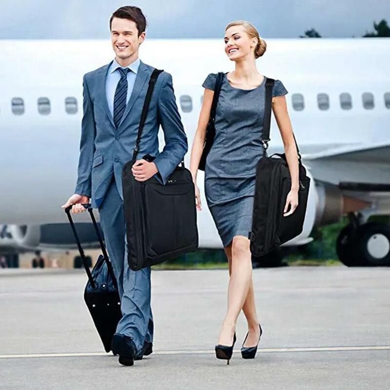 กระเป๋ากระเป๋าเดินทางแขวนได้อเนกประสงค์, ถุงเก็บสูทการเดินทางธุรกิจสำหรับผู้ชายถุงใส่เสื้อผ้าพกพาเก็บได้กันฝุ่น