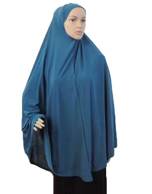 Large Khimar Muslim Women Pull On Instant Hijab Scarf Burqa Shawl Prayer Garment Ramadan Islamic Arabic Turkey Headwrap Clothing