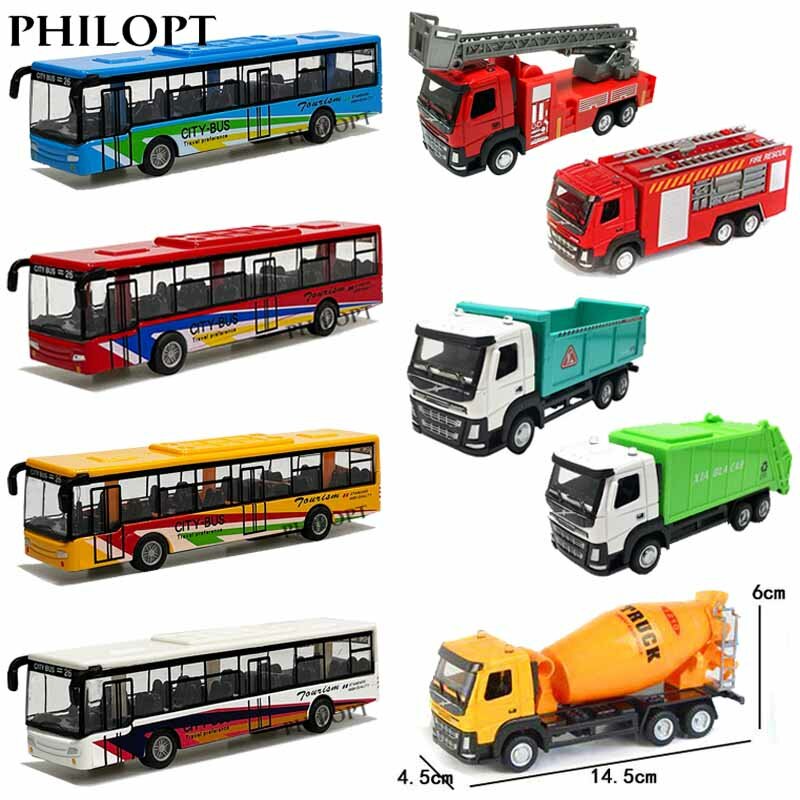 Hohe Simulation Spielzeug auto Modell Druckguss Kunststoff Pull-Back Bus Trägheit Auto Stadt Tour Bus abs Auto Modell Spielzeug Geschenke für Kinder Kinder