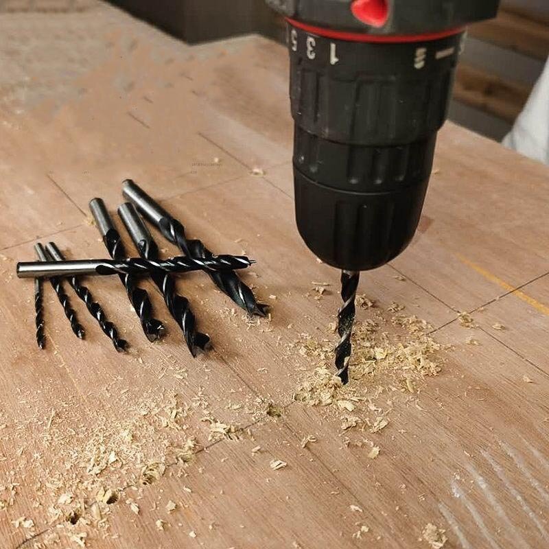 10 pçs carpintaria torção broca brocas de madeira com centro ponto buraco ferramentas de serraria 3/4mm diâmetro para carpintaria escultura