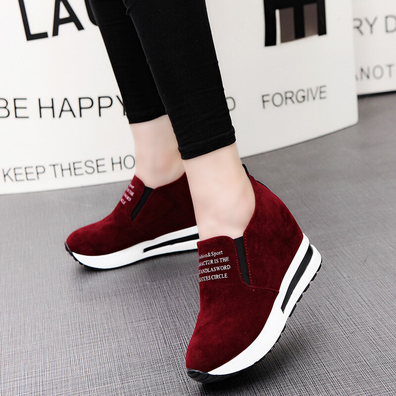 Women's Casual Shoes New Autumn Sneakers Chunky Sneakers Platform Walking Shoes Fashion PU Casual Loafers Size 35-41