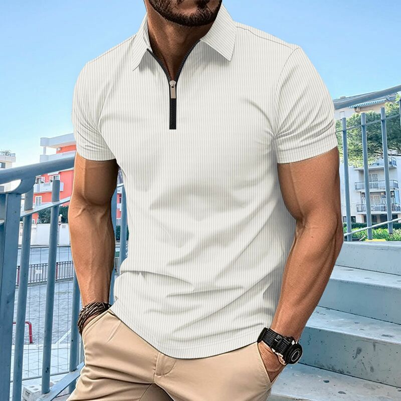 Camiseta de Golf 3D para hombre, POLO informal de manga corta, ropa de calle de verano, ropa de medida europea