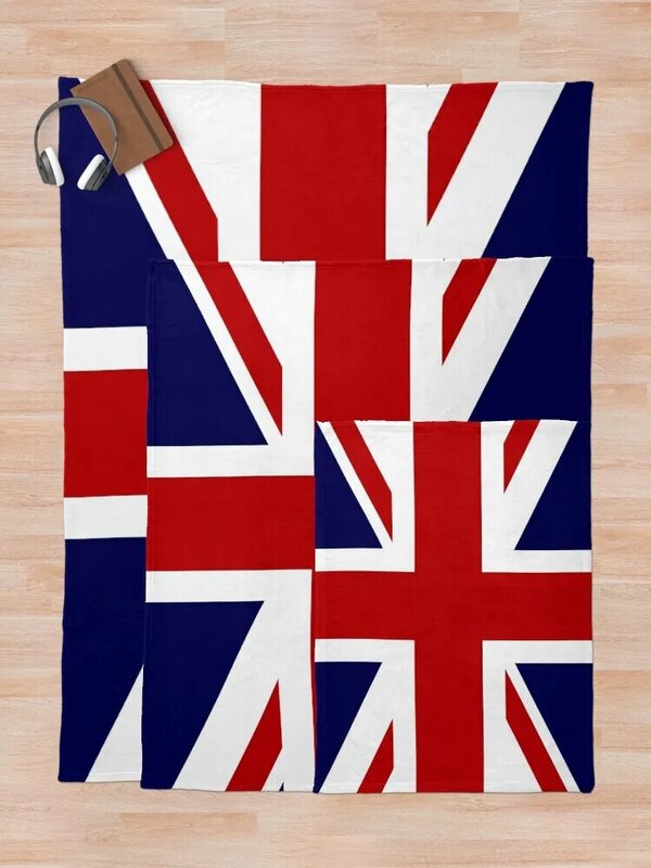 Union Jack Bandeira do Reino Unido Throw Blanket, Presente personalizado, Cobertores de luxo