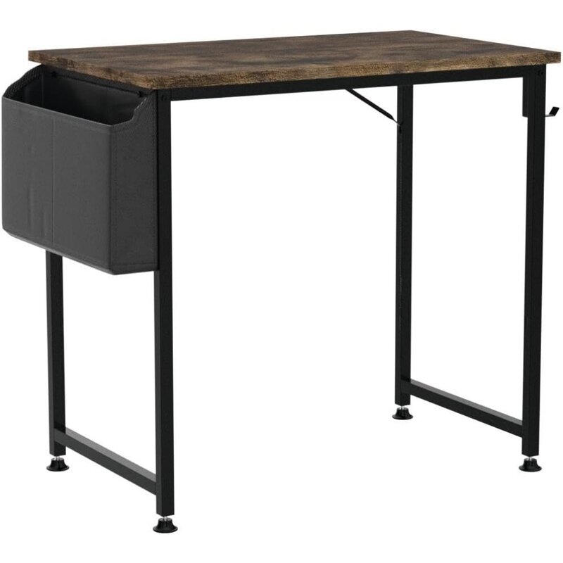 작은 공간용 작은 책상-학생 공부 컴퓨터 테이블, 침실 학교 작업 PC 워크스테이션용, 소박한 30 31 인치
