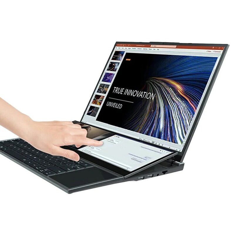 Podwójny ekran laptopa 14-calowy ekran dotykowy LCD 32GB/16GB/8GB RAM 2TB/1TB/512GB SSD I7 10. Generacji 6 rdzeni laptopy do gier Notebook
