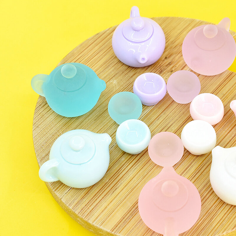 1Set Set di tazze da tè in miniatura simulazione in miniatura modello di mobili per la casa delle bambole accessori fai da te giocattolo ornamento per la casa