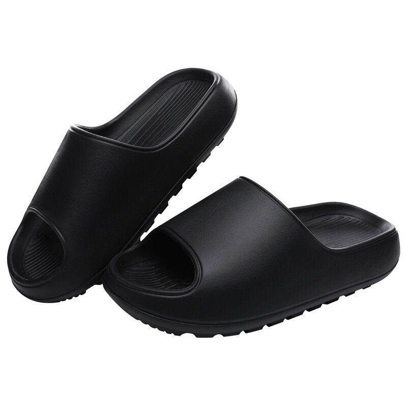 Comwarm-Zapatillas de plataforma gruesa para hombre y mujer, sandalias gruesas de verano, zapatillas de playa Unisex, toboganes de baño antideslizantes, zapatos de casa