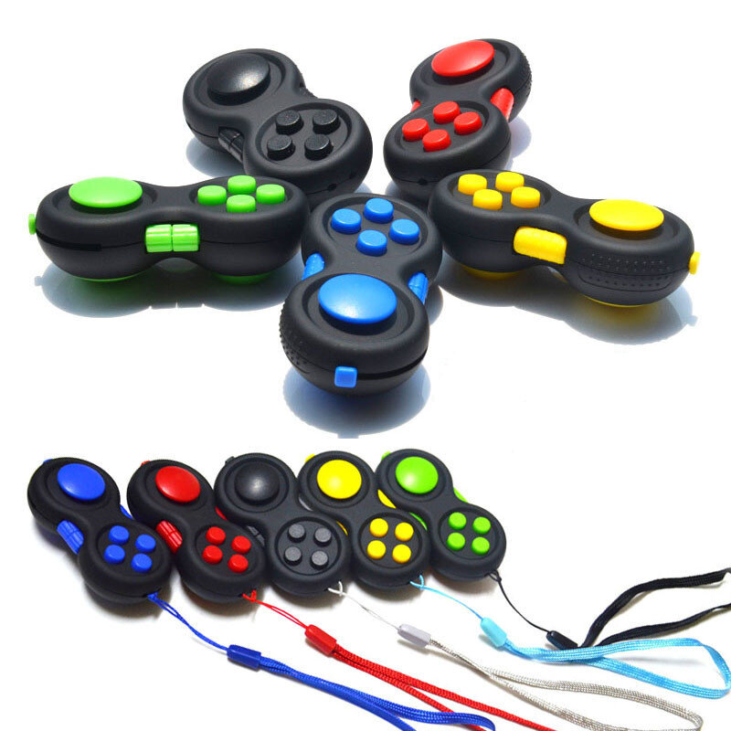 New Premium Quality Fidget Controller Pad Game Focus Toy Smooth ABS Plastic Stress Relief Squeeze Fun Hand Hot Interactive Gift