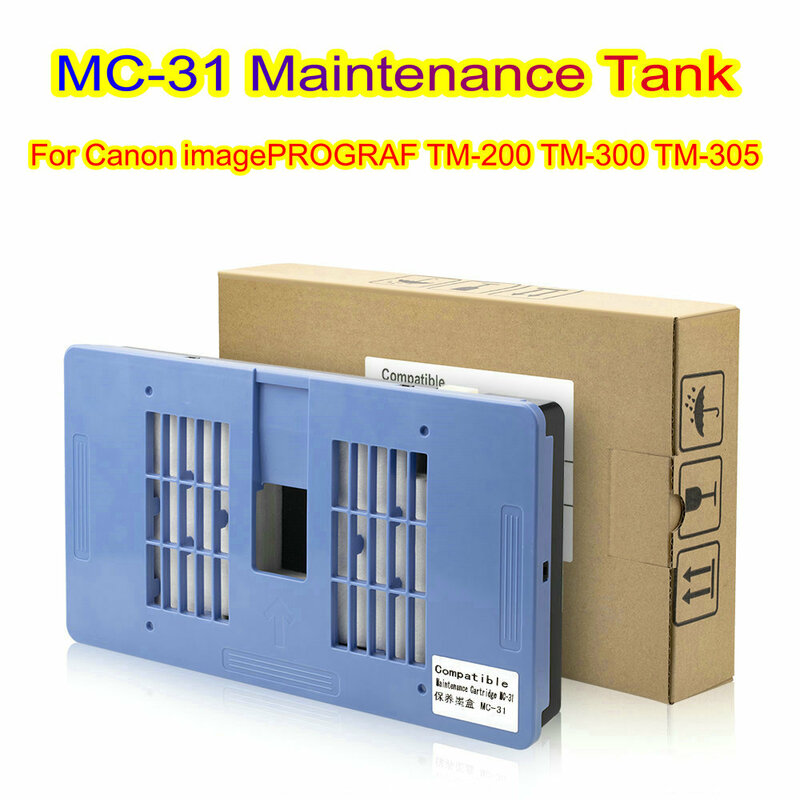ถังบำรุงรักษา MC-31สำหรับ MC31ตลับหมึกสำหรับซ่อมแคนนอนสำหรับแคนนอน TM200 TM300 TM-200 TM-300 TM-305ถังขยะหมึก1156C005AA