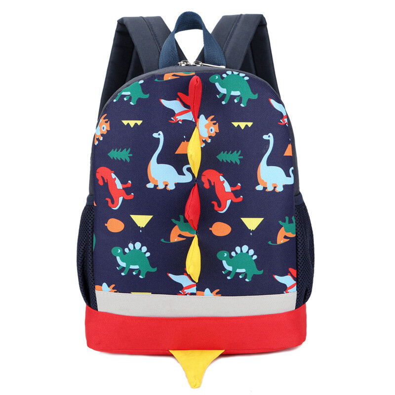 만화 공룡 어린이 가방, 유치원 배낭, 소년 소녀 아기 학교 가방