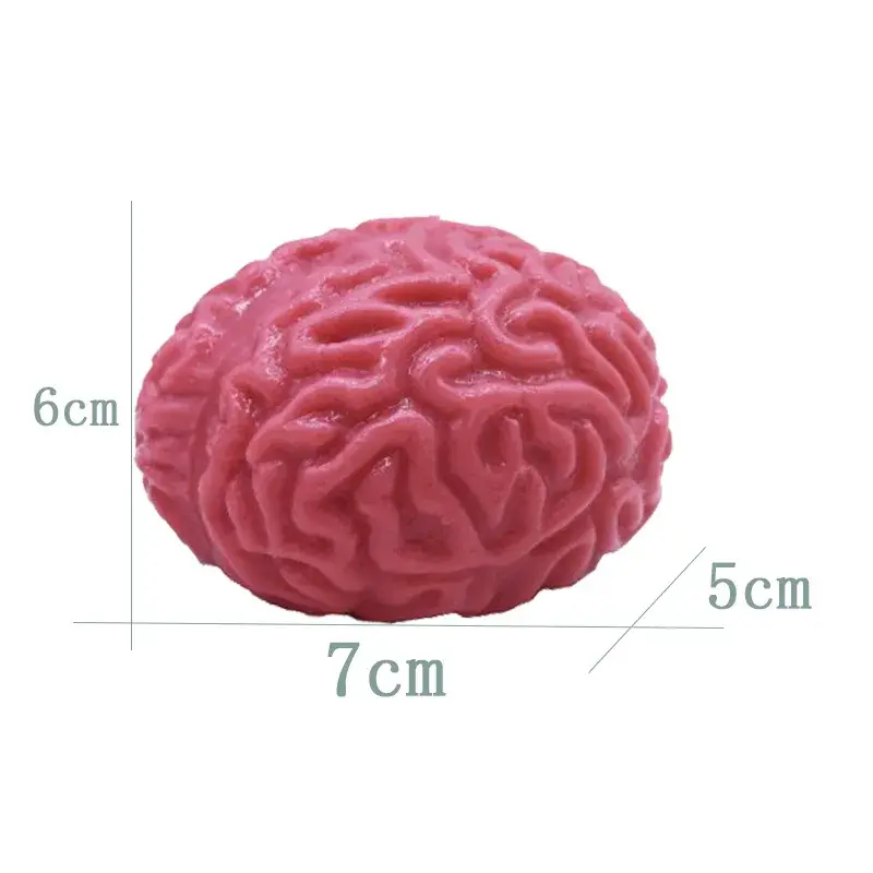 Symulacja mózgu Horror zabawki gumowe fałszywe ludzkie mózg rekwizyt zabawki antystresowe nowość zabawka intelektualna wyciskane zabawki łagodzące stres