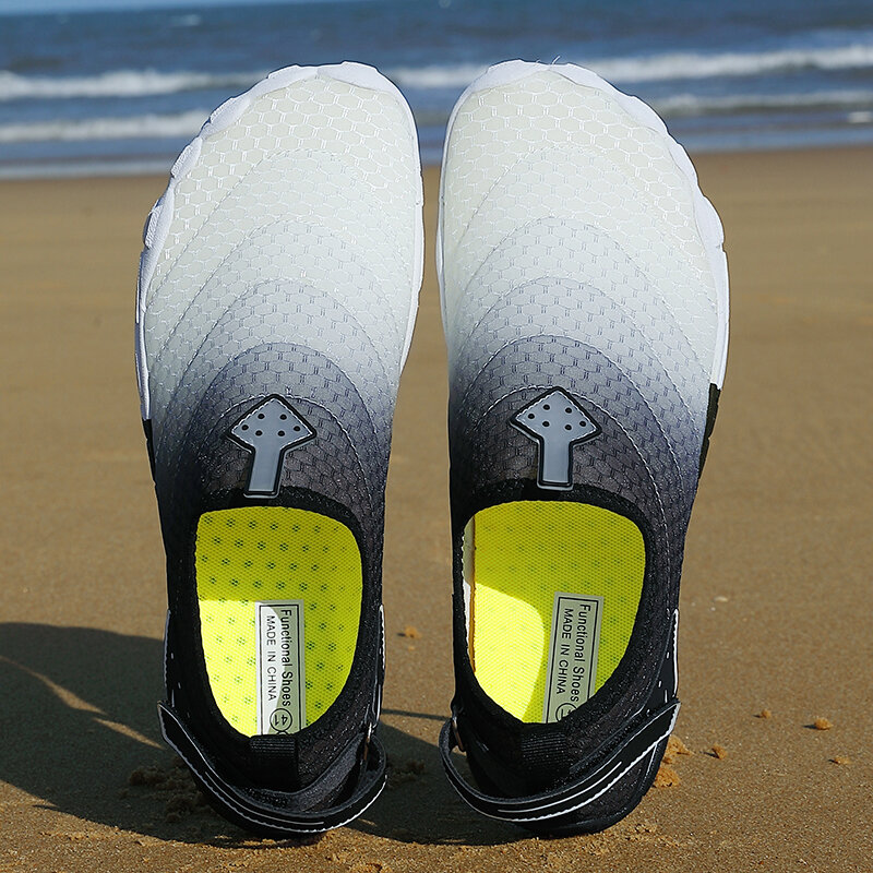 Sapatos de natação Wading resistentes ao desgaste, Sapatos de esportes aquáticos ao ar livre, Sapatos de Fitness Indoor, Tamanho 35-47