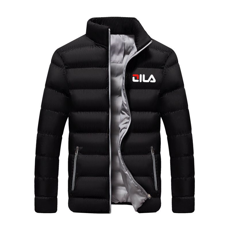 Chaqueta de algodón M-5XL para hombre, abrigo ligero con cuello de pie, Top cálido colorido, novedad de invierno