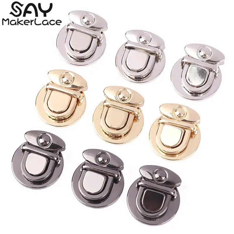 3pcs DIY Craft Hand Bags Clasp Catch Buckles Women's Bag Lock Clasp Metal Snap Clasp Locks Wallet Buckle Totes Fasteners