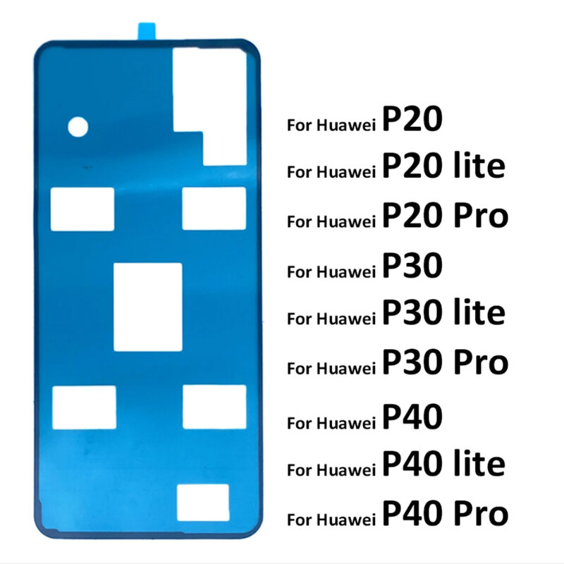 2 Cái/lốc P30 Pro Lại Pin Bìa Door Sticker Dính Keo Băng Đối Với Huawei P30 Lite P10 Lite P20 Pro p20 Lite P40 Pro