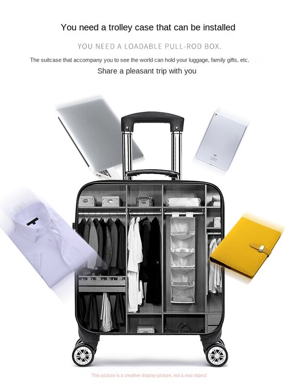 18-calowa walizka kabinowa Business Travel 18-calowa walizka na kółkach Lekka walizka podręczna z kółkami obrotowymi