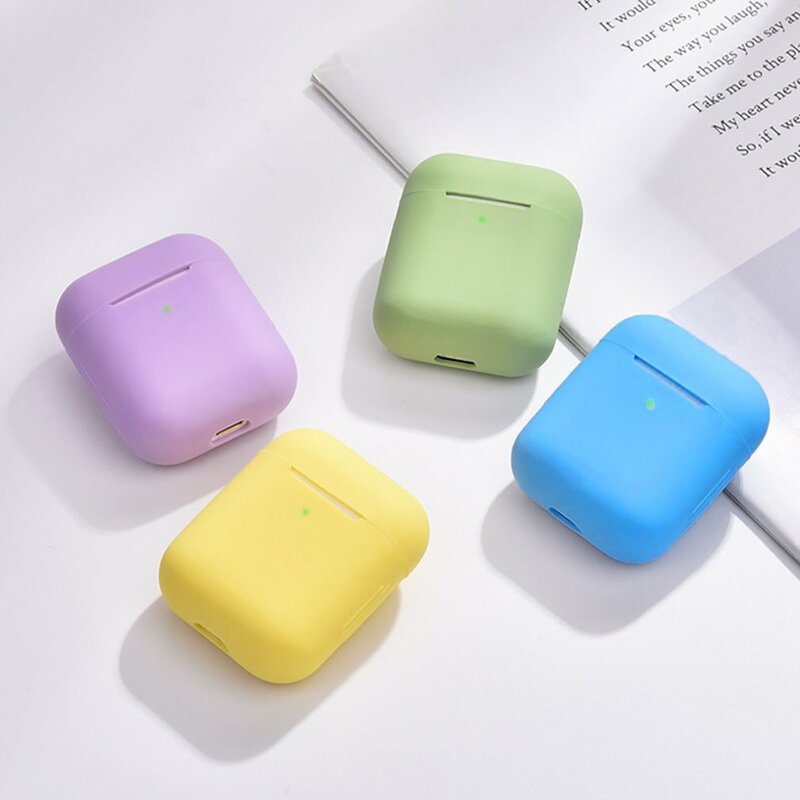 Earphone Case For Airpods1 / 2 Soft Silicone Case For Airpods2 Shockproof Wireless Protective Cover Headphone Case Accessories