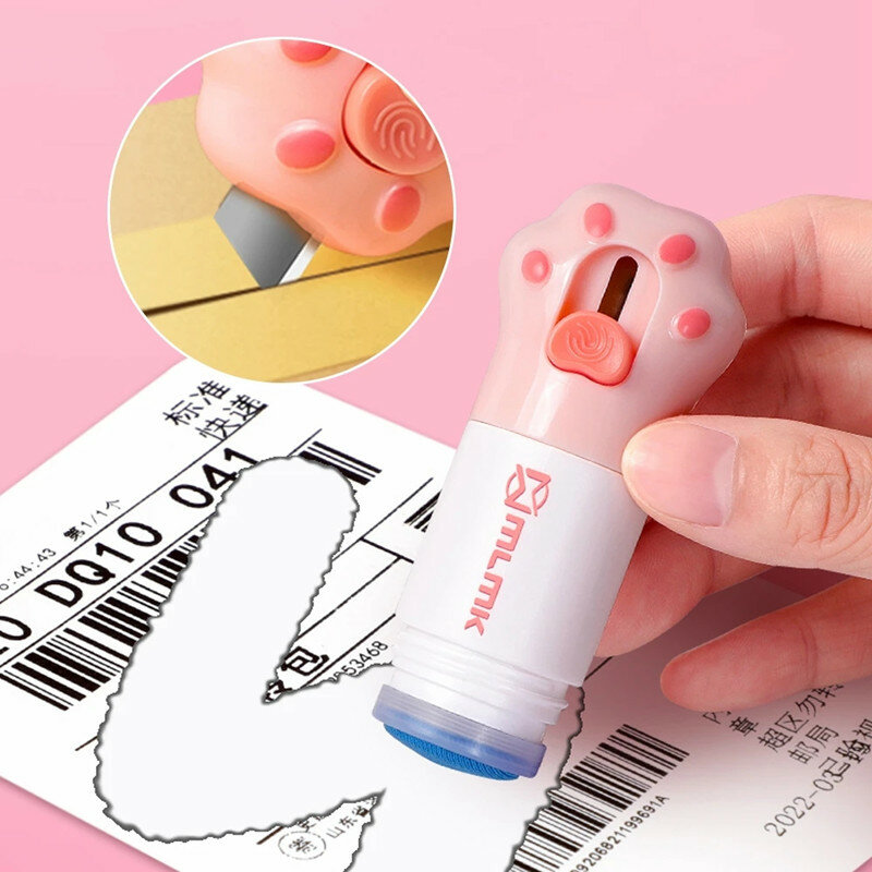 1pc Thermal Paper Correction Fluid with Unboxing Knife Durable Thermal Paper Data Identity Protection Fluid Thermal Paper Eraser