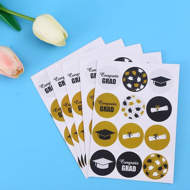 Certificaat Decor Decoratieve Sticker Handgemaakte Label Afdichting Ronde Cirkel Stickers