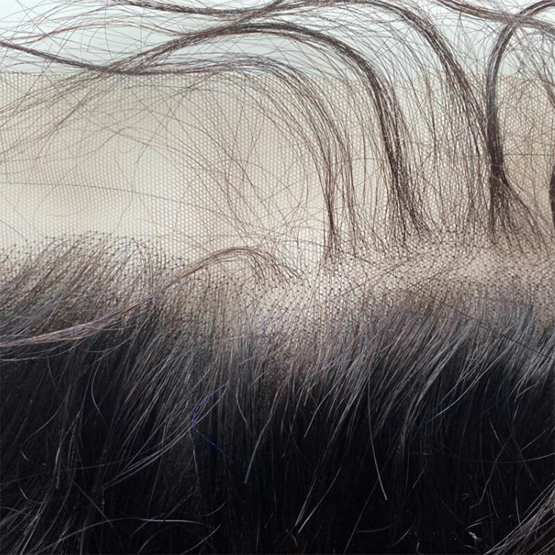 13x4 szwajcarska koronka zapięcie Część wolna Prosta przezroczysta koronka z przodu 100% dziewiczych ludzkich włosów Naturalny kolor