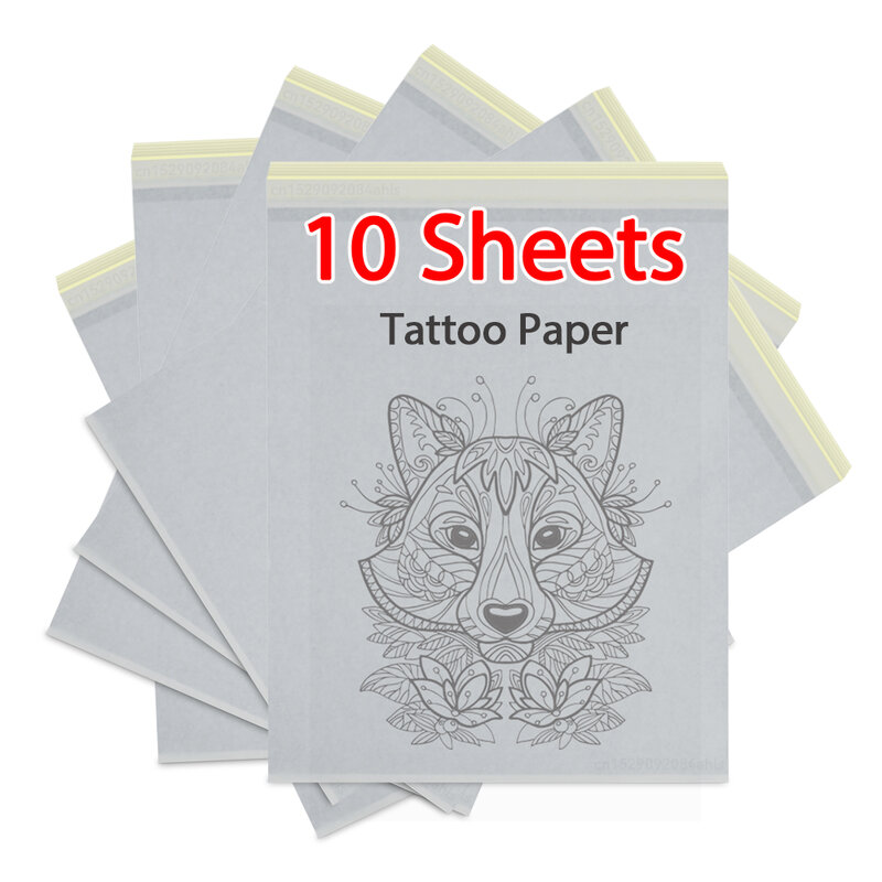 10 Sheets Tattoo Transfer Paper A4 Size Stencil Thermal Paper Copy Paper for Tattoo Transfer Machine Accessories Tattoo Supplies