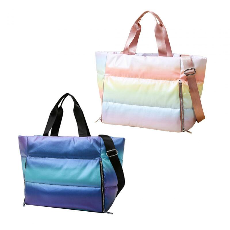 Women Shoulder Bag Travel Tote Bag Detachable Shoulder Strap Multifunctional Dry Wet Separated for Short Distance Traveling