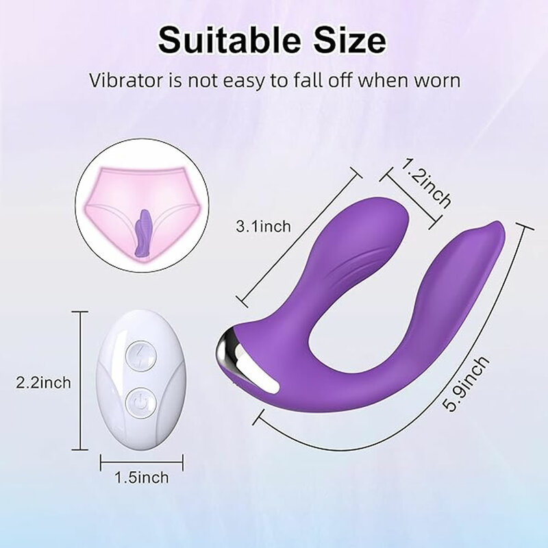 Dual Stimulation App Remote Control Wearable Panty Clitoral Vibrators G Spot Vibrator with 18 Strong Vibration Mode Sex Toys