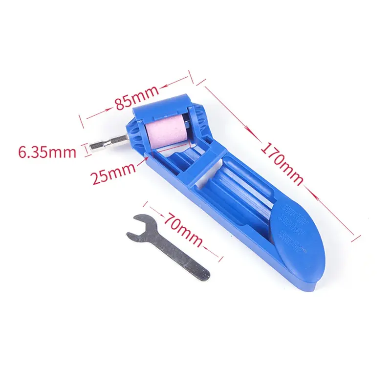 Nuovo strumento per punte per mola in corindone da 2-12.5mm affilatrice per punte da trapano portatile affilatrice per punte elicoidali blu o arancione