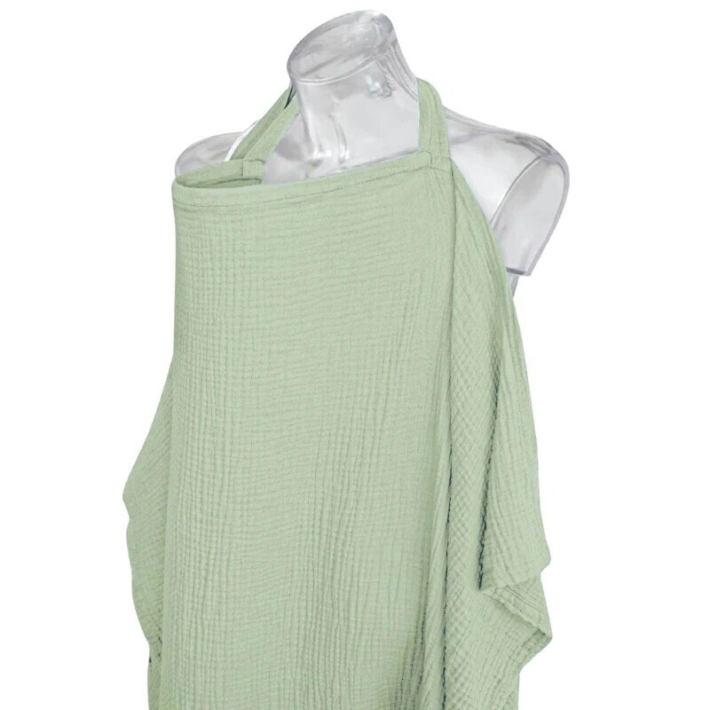 HUYU Outgoing Breastfeeding Clothes Breathable Cotton Breast Feeding Covering Cloth Cover Adjustable Baby Feeding Cloth